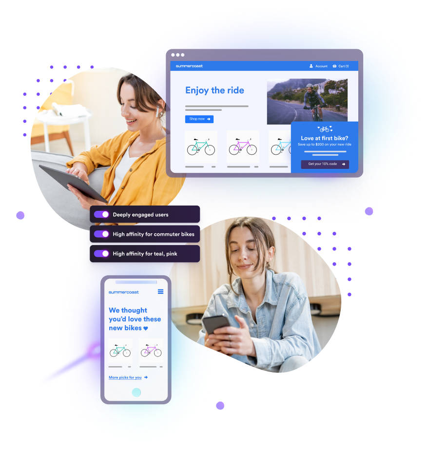 Thumbnail of site personalization.