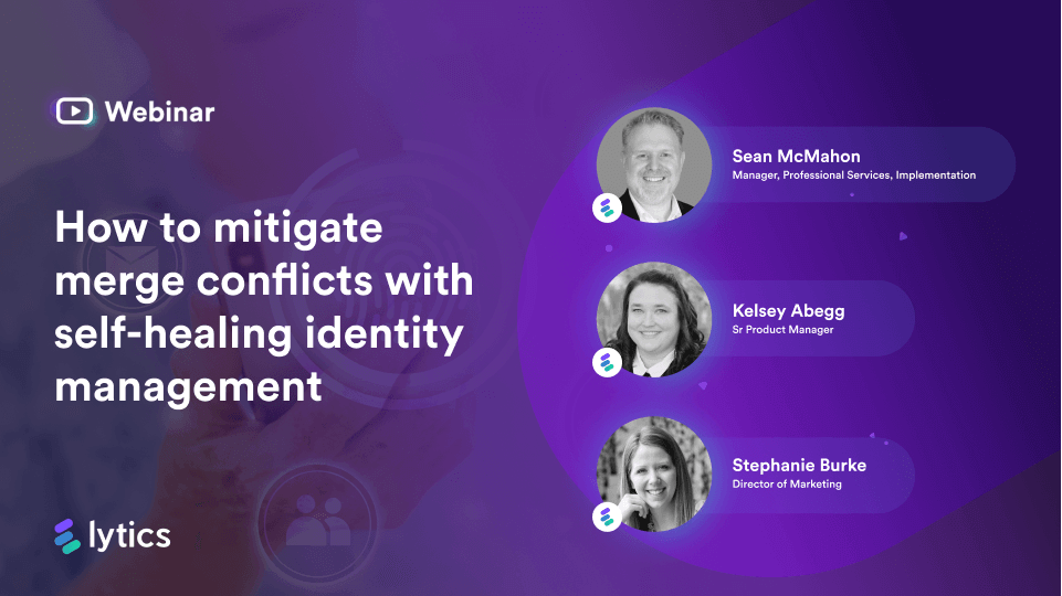 How to mitigate merge conflicts with self-healing identity management